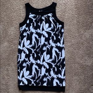 Ab studio black and white dress